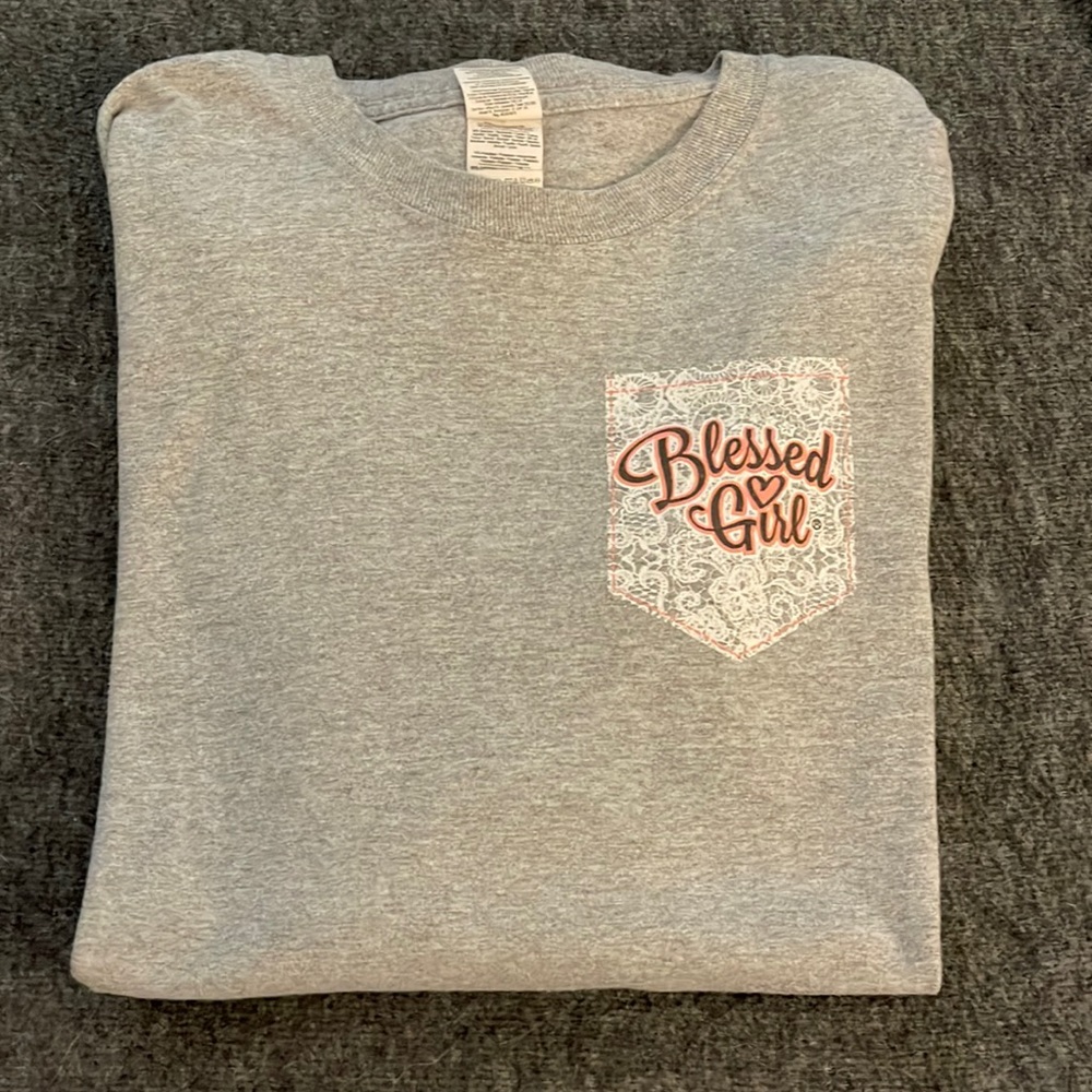 💜BUNDLE 2/$15💜Blessed Girl long sleeve shirt